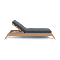 Mlb Teak Slatted Sun Lounge