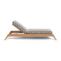 Mlb Teak Slatted Sun Lounge