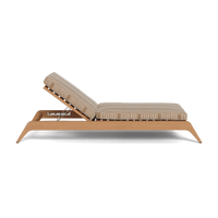 Mlb Teak Slatted Sun Lounge