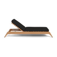 Mlb Teak Slatted Sun Lounge