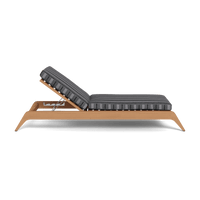 Mlb Teak Slatted Sun Lounge