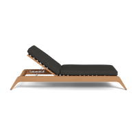 Mlb Teak Slatted Sun Lounge