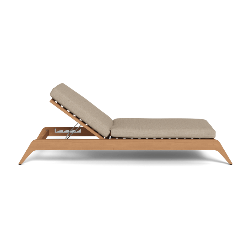 Mlb Teak Slatted Sun Lounge