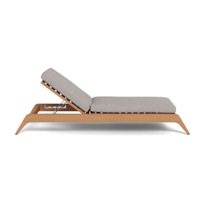 Mlb Teak Slatted Sun Lounge