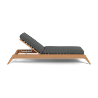Mlb Teak Slatted Sun Lounge