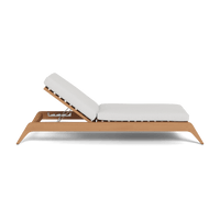 Mlb Teak Slatted Sun Lounge