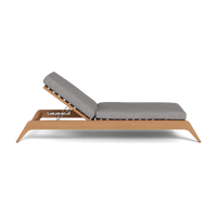 Mlb Teak Slatted Sun Lounge