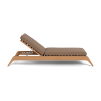 Mlb Teak Slatted Sun Lounge