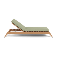 Mlb Teak Slatted Sun Lounge