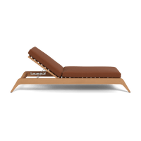 Mlb Teak Slatted Sun Lounge