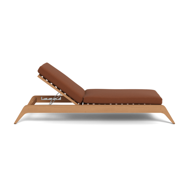 Mlb Teak Slatted Sun Lounge