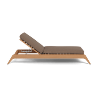 Mlb Teak Slatted Sun Lounge