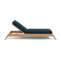 Mlb Teak Slatted Sun Lounge