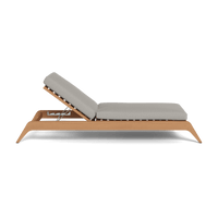 Mlb Teak Slatted Sun Lounge
