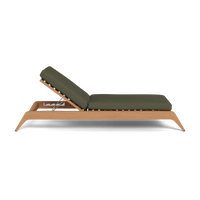 Mlb Teak Slatted Sun Lounge