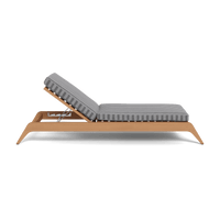 Mlb Teak Slatted Sun Lounge