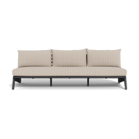 MLB Aluminum 3 Seat Armless Sofa