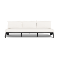 MLB Aluminum 3 Seat Armless Sofa