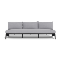MLB Aluminum 3 Seat Armless Sofa