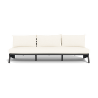 MLB Aluminum 3 Seat Armless Sofa