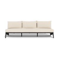 MLB Aluminum 3 Seat Armless Sofa