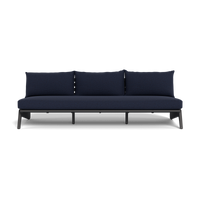 MLB Aluminum 3 Seat Armless Sofa