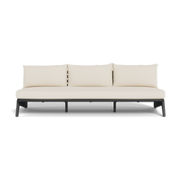 MLB Aluminum 3 Seat Armless Sofa