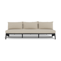 MLB Aluminum 3 Seat Armless Sofa