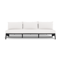 MLB Aluminum 3 Seat Armless Sofa