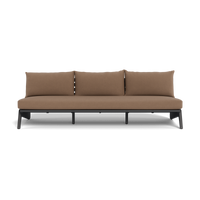 MLB Aluminum 3 Seat Armless Sofa