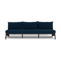 MLB Aluminum 3 Seat Armless Sofa
