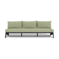 MLB Aluminum 3 Seat Armless Sofa
