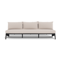 MLB Aluminum 3 Seat Armless Sofa