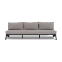 MLB Aluminum 3 Seat Armless Sofa