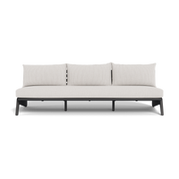 MLB Aluminum 3 Seat Armless Sofa