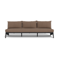 MLB Aluminum 3 Seat Armless Sofa