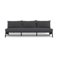 MLB Aluminum 3 Seat Armless Sofa