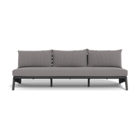 MLB Aluminum 3 Seat Armless Sofa