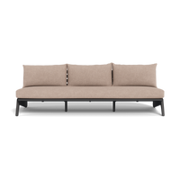 MLB Aluminum 3 Seat Armless Sofa