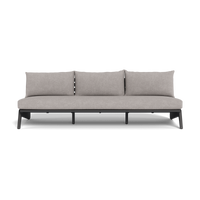 MLB Aluminum 3 Seat Armless Sofa