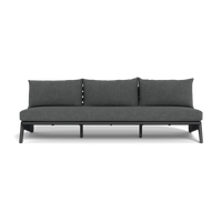 MLB Aluminum 3 Seat Armless Sofa