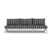 MLB Aluminum 3 Seat Armless Sofa