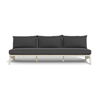 MLB Aluminum 3 Seat Armless Sofa