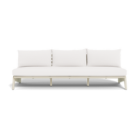 MLB Aluminum 3 Seat Armless Sofa