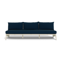MLB Aluminum 3 Seat Armless Sofa