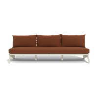 MLB Aluminum 3 Seat Armless Sofa