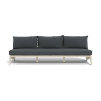 MLB Aluminum 3 Seat Armless Sofa