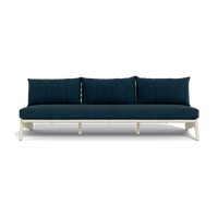 MLB Aluminum 3 Seat Armless Sofa
