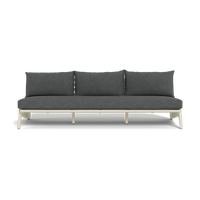 MLB Aluminum 3 Seat Armless Sofa