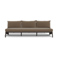 MLB Aluminum 3 Seat Armless Sofa